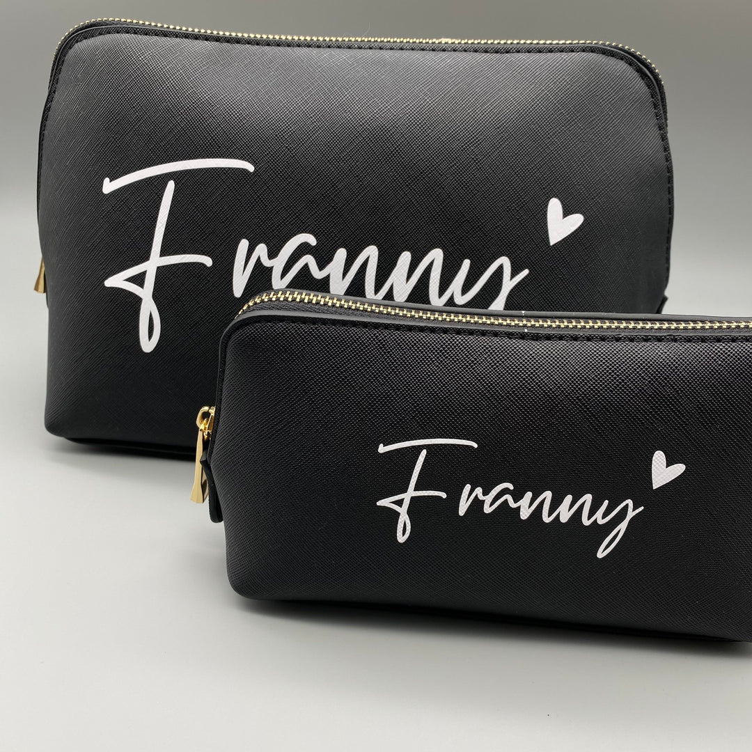 BLACKWEEK Beauty Bag mit Name in zwei verschiedenen Größen (personalisiert)