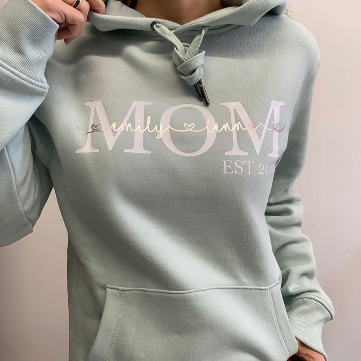 Hoodie MOM EST (personalisiert)