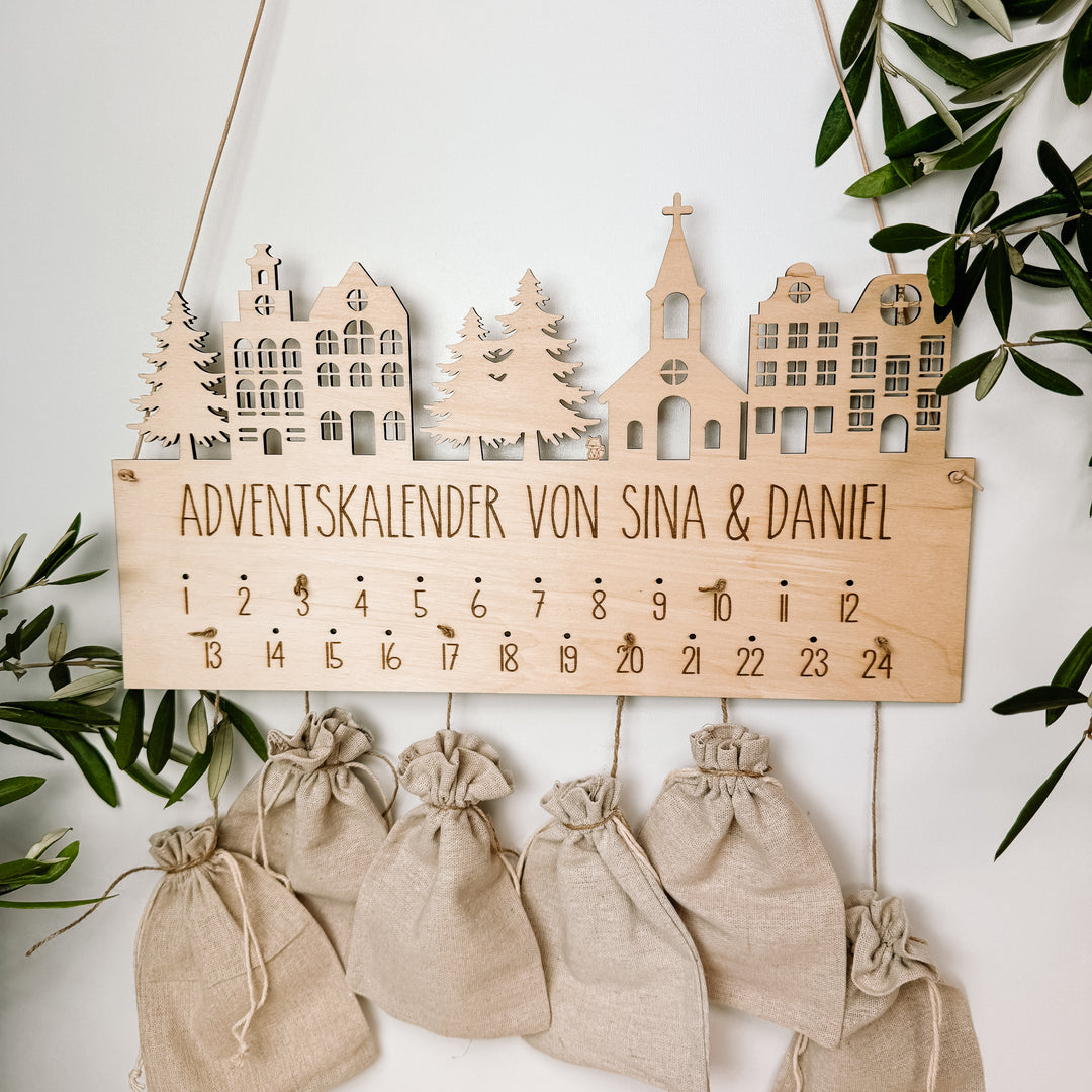 DIY Adventskalender VILLAGE (personalisiert)