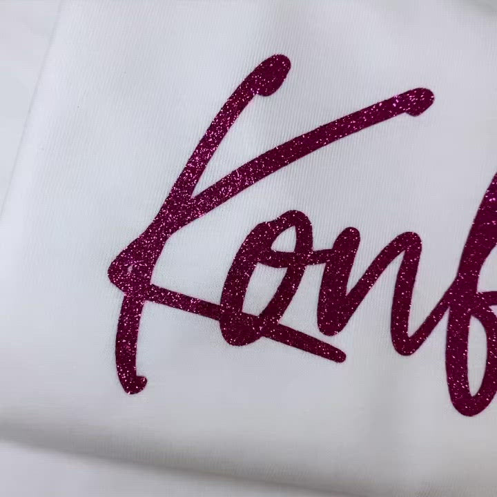 Damen T-Shirt regulär KONFETTI IM HERZEN (individuell)