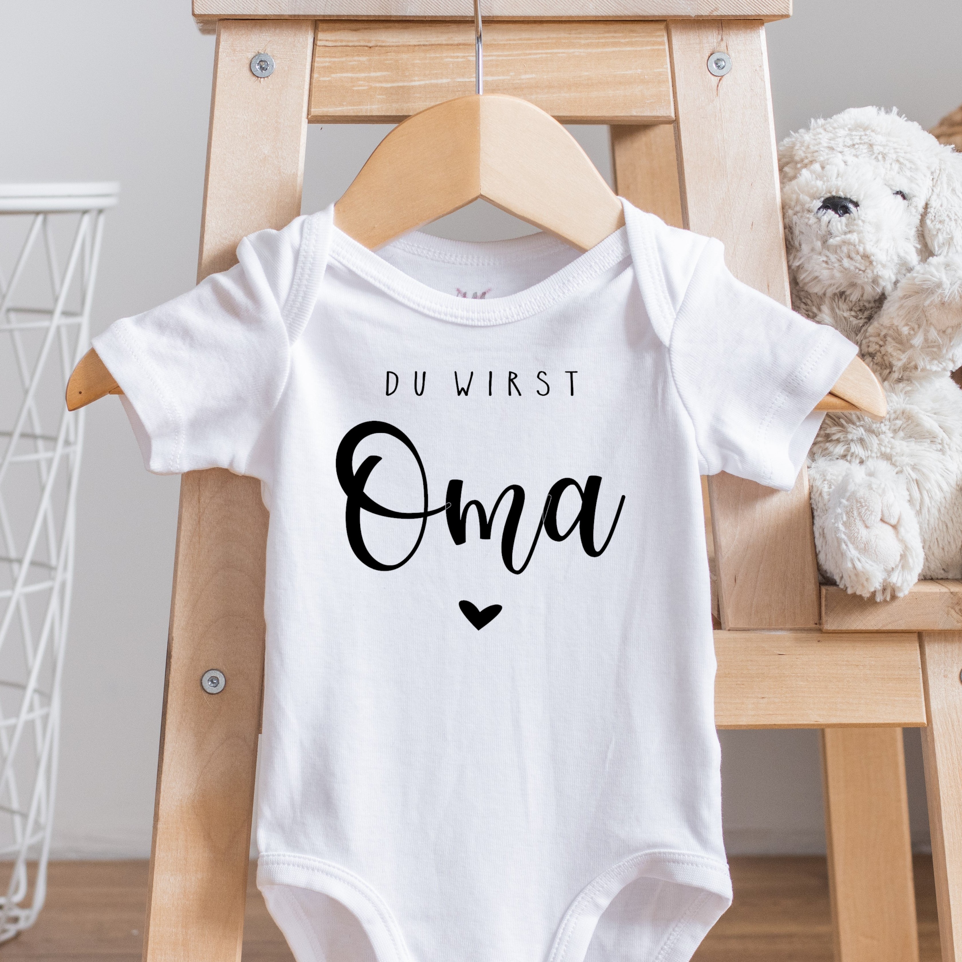 Personalisiertes Baby Body Schwangerschaftsverkündung - "Mini [Nachname]" Strampler Für Werdende Eltern