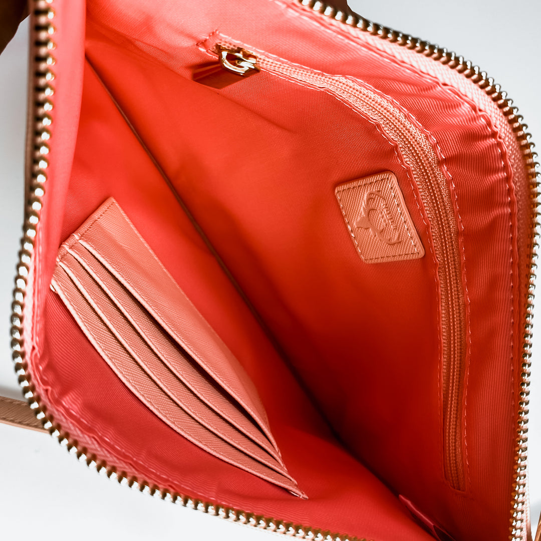 NobleDeer® Premium Umhänge- & Clutch-Tasche MRS + WUNSCHNAME (personalisiert)