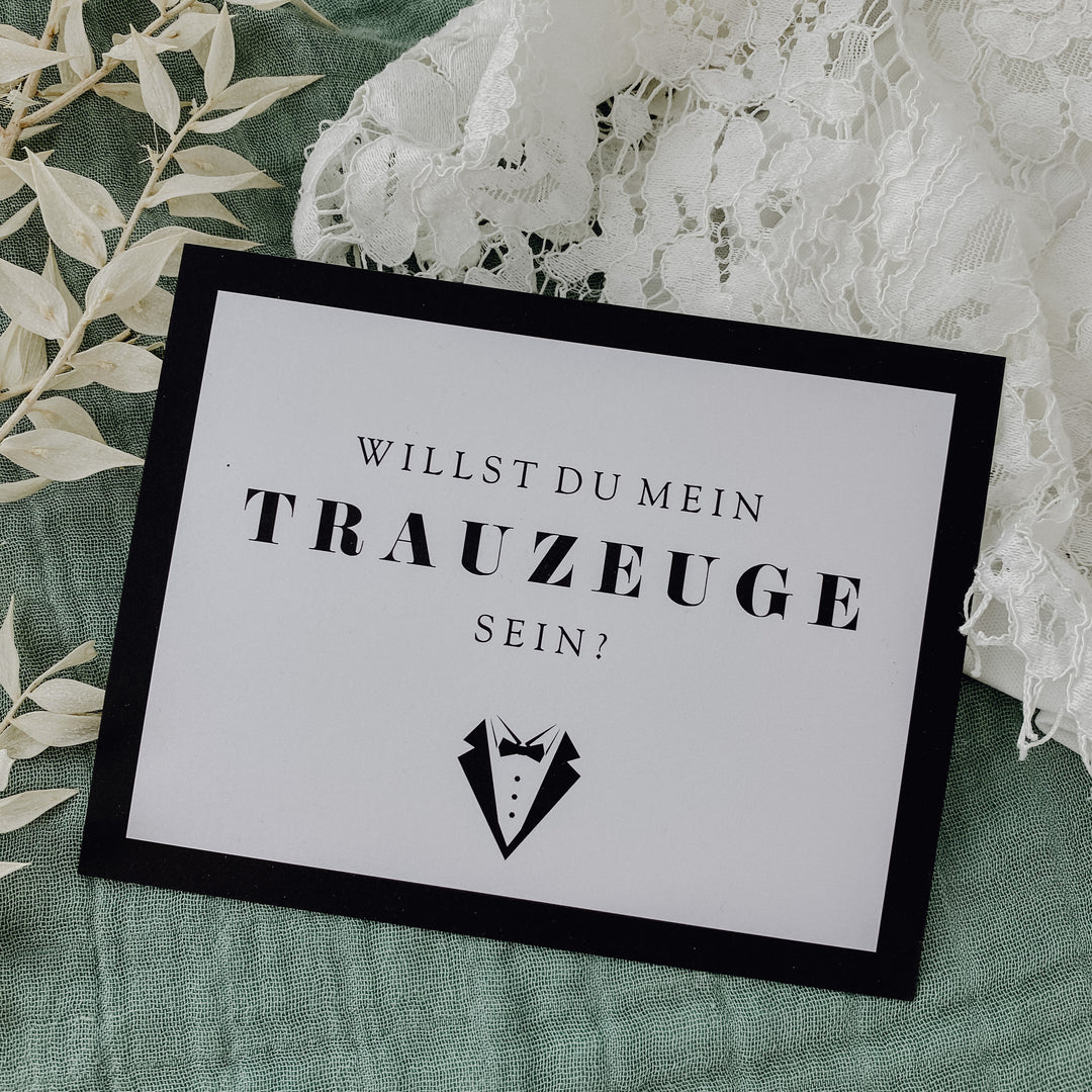 Karte "Willst du mein Trauzeuge sein?"