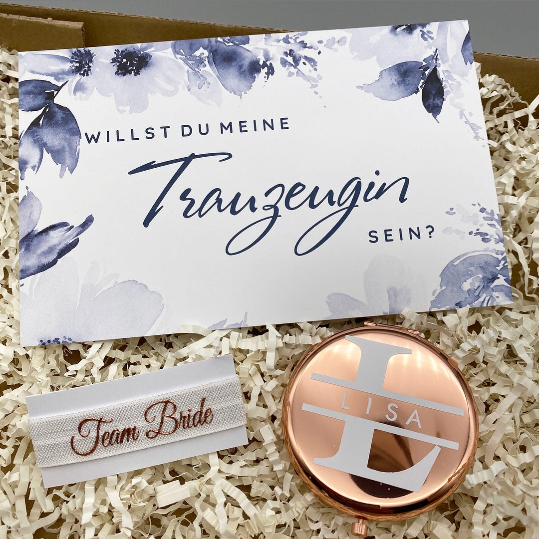 Karte "Willst du meine Trauzeugin sein?" FLOWERS