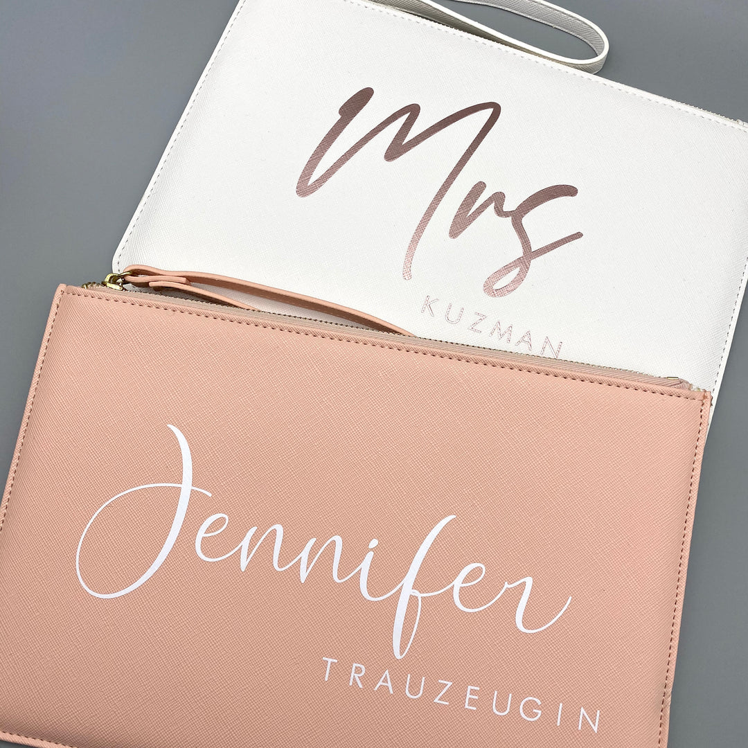 Clutch NAME + GROSSER TITEL (personalisiert)