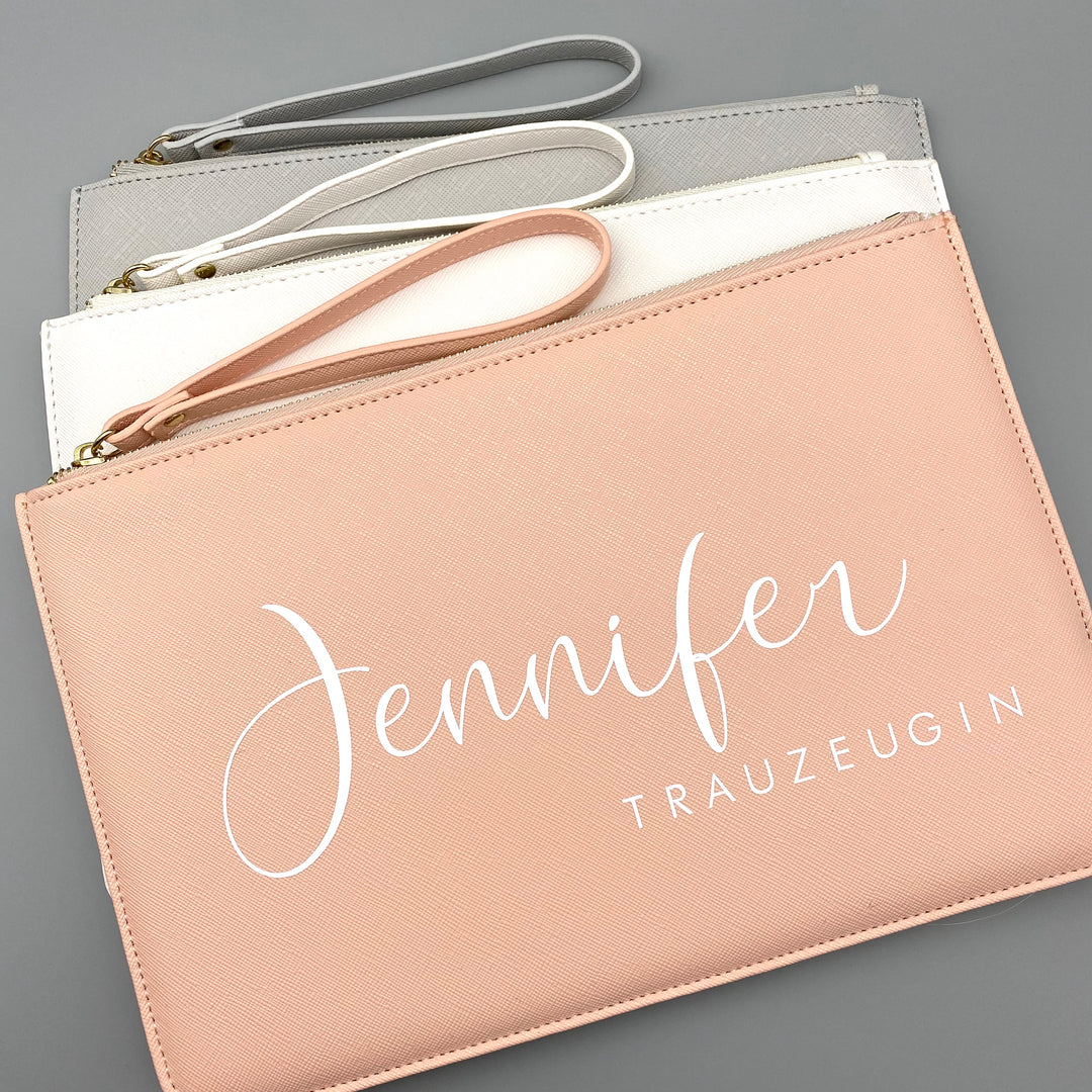 Clutch NAME + GROSSER TITEL (personalisiert)