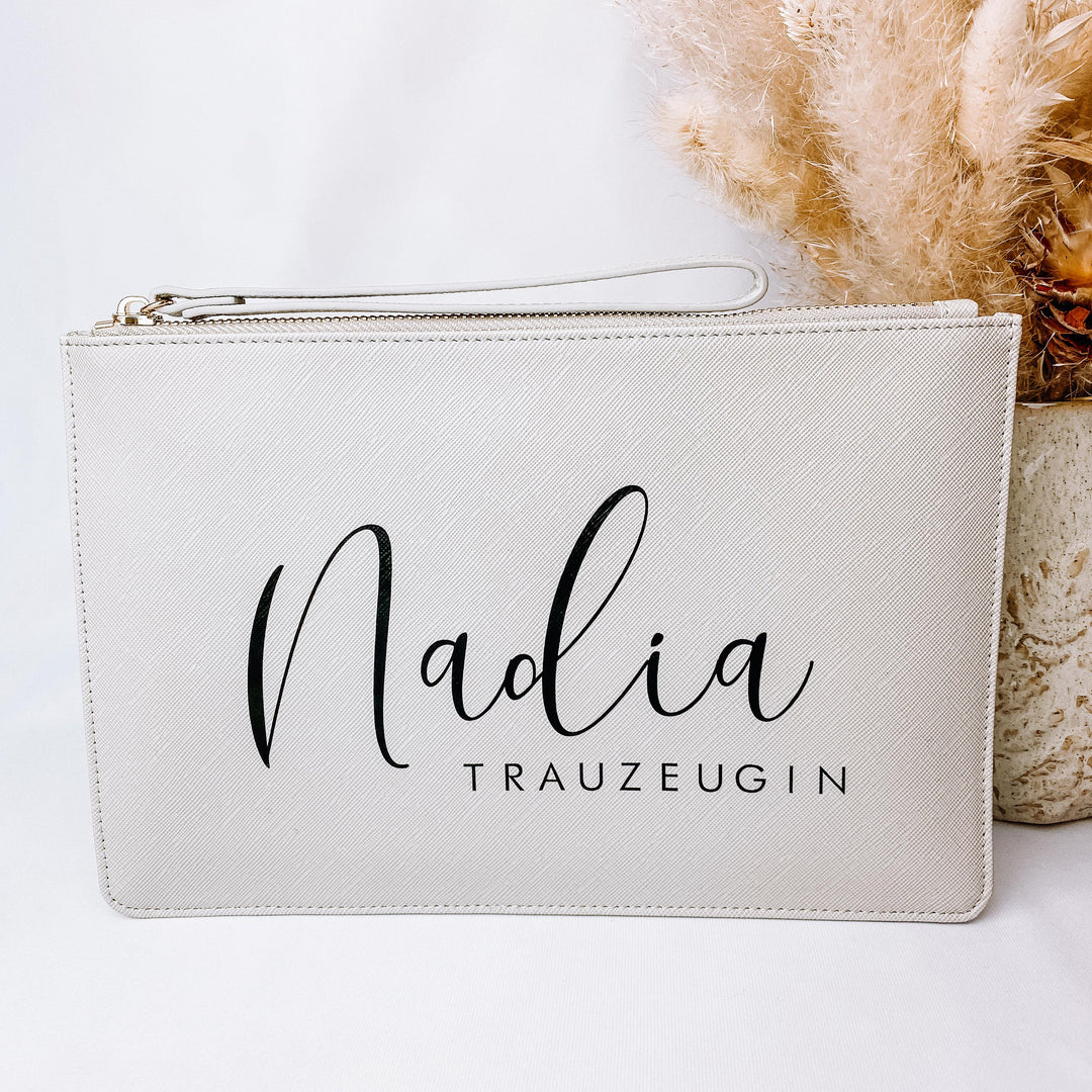 NobleDeer® Premium Clutch WUNSCHNAME + TITEL "Lovely" (personalisiert)