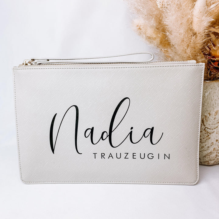 NobleDeer® Premium Clutch WUNSCHNAME + TITEL "Lovely" (personalisiert)