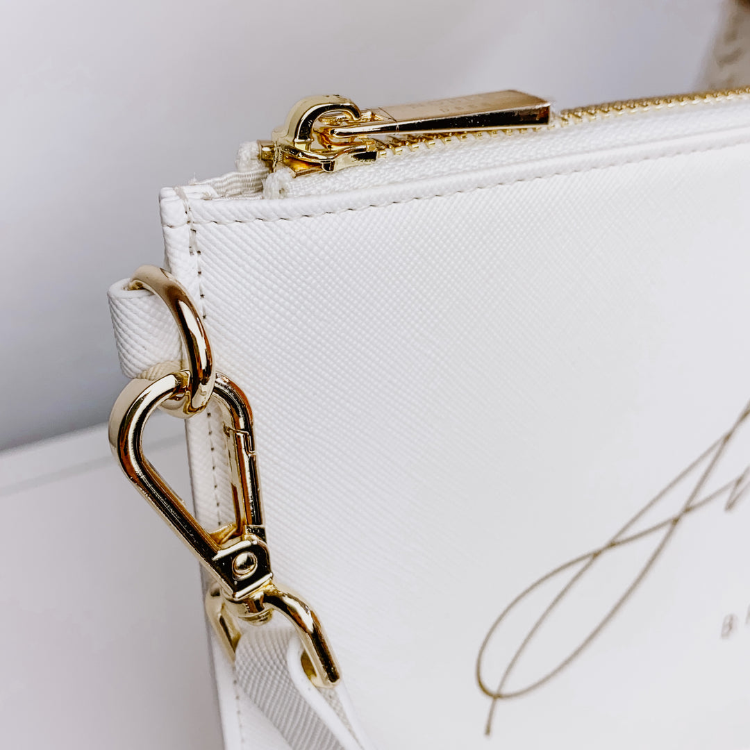 NobleDeer® Premium Umhänge- & Clutch-Tasche INITIALEN (personalisiert)