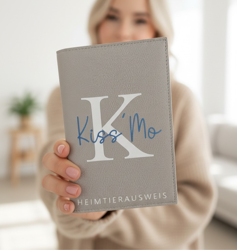 EU-Heimtierausweis & Impfpass Hülle INITIAL & NAME