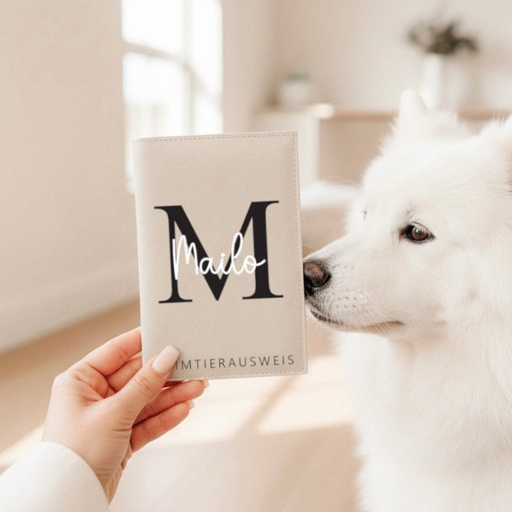 EU-Heimtierausweis & Impfpass Hülle INITIAL & NAME