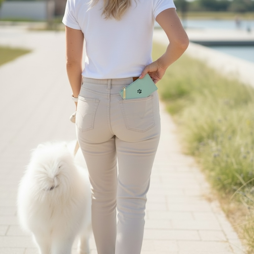 Mini Geldbörse PFOTE (individuell)