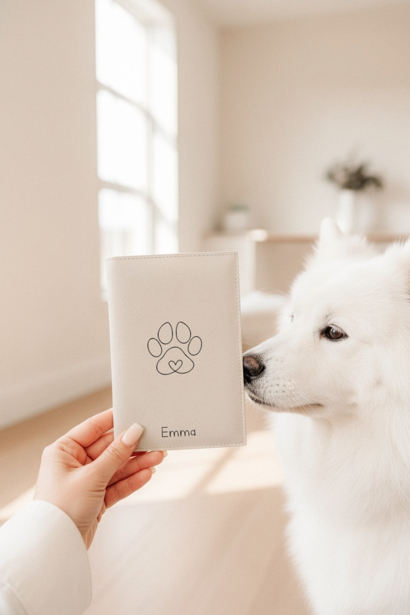 EU-Heimtierausweis & Impfpass Hülle PFOTE