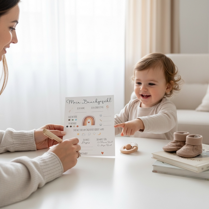 Ausfüllkarten  / Wunschkarten für Babyparty