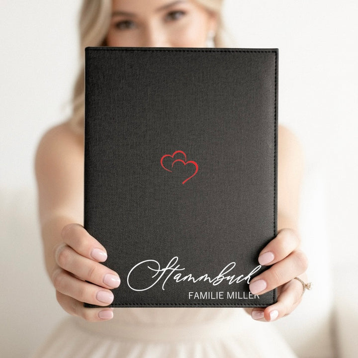 Stammbuch ZWEI HERZEN klassisches Format