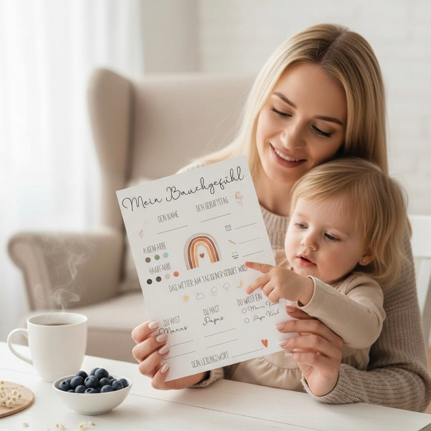 Ausfüllkarten  / Wunschkarten für Babyparty