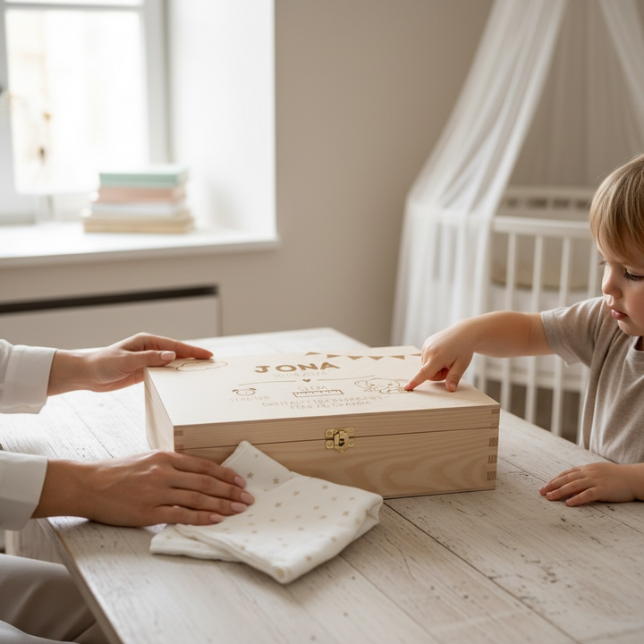 Erinnerungskiste GEBURTSDATEN (personalisiert)