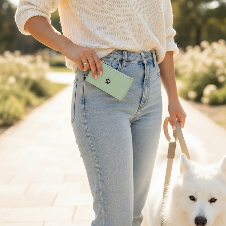 Mini Geldbörse PFOTE (individuell)