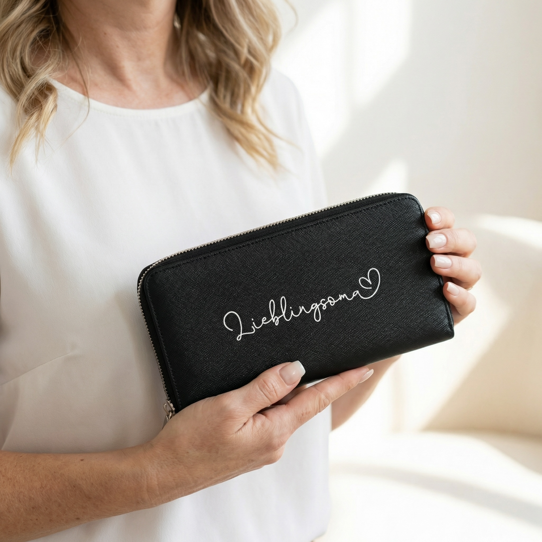 Geldbörse SCHREIBSCHRIFT INKL. HERZ