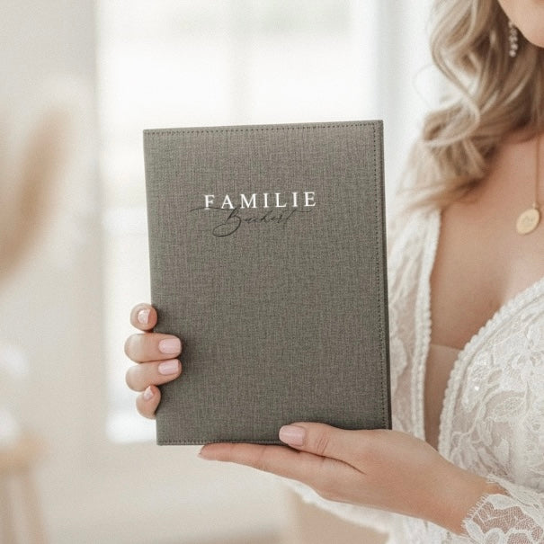 Stammbuch FAMILIE "Kalligrafie" klassisches Format