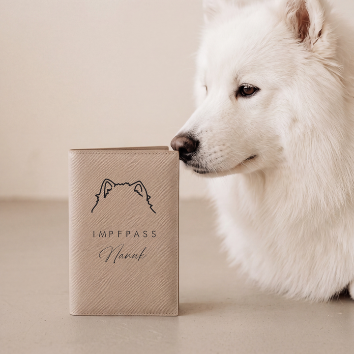 EU-Heimtierausweis & Impfpass Hülle HUNDEÖHRCHEN