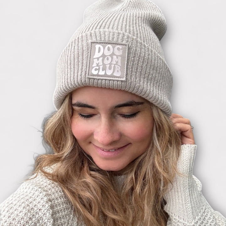 Winter-Beanie beige DOGMOMCLUB