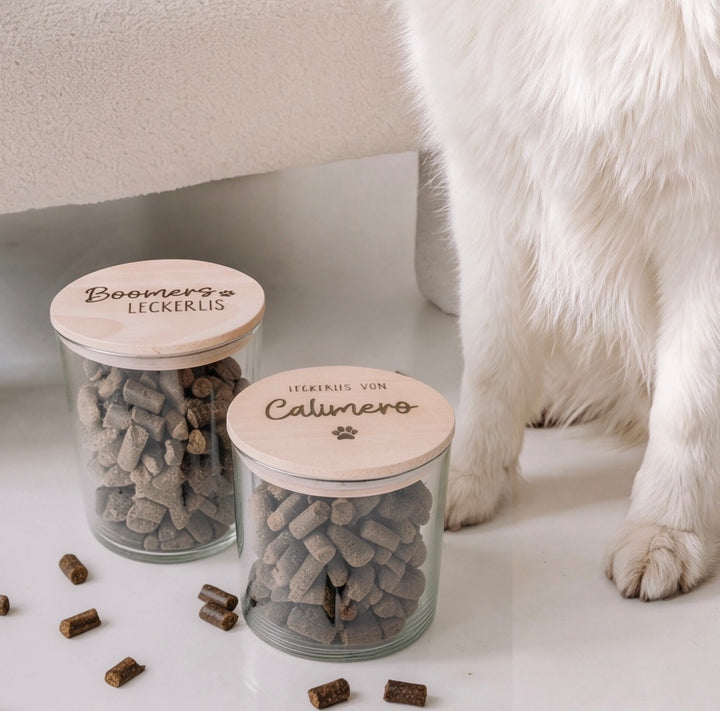Leckerliglas für Hunde & Katzen (personalisiert)