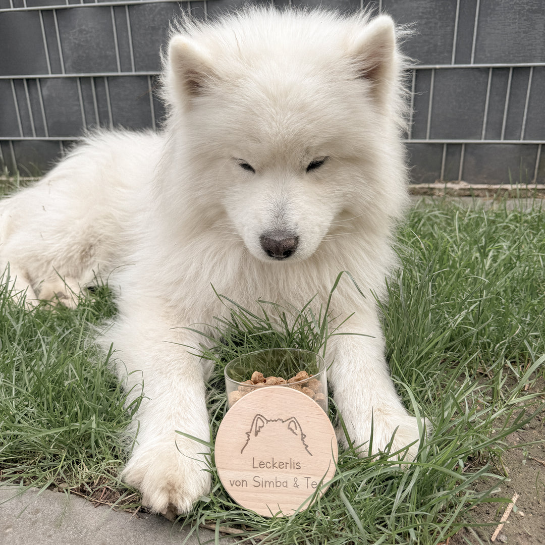 Leckerliglas HUNDEÖHRCHEN (personalisiert)