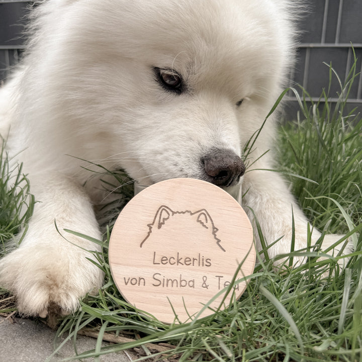 Leckerliglas HUNDEÖHRCHEN (personalisiert)