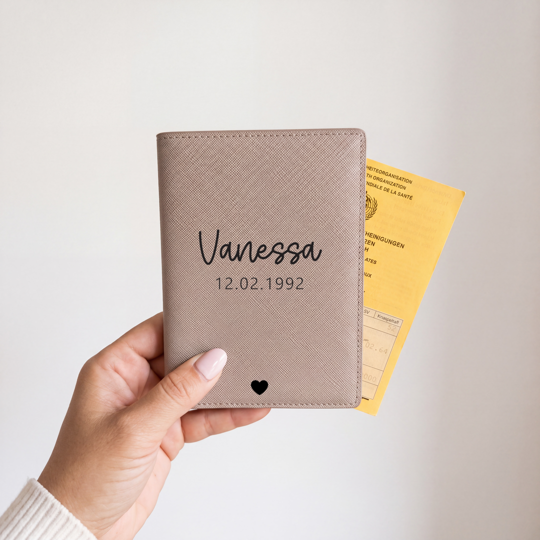 Impfpasshülle SCHLICHT personalisiert mit Namen