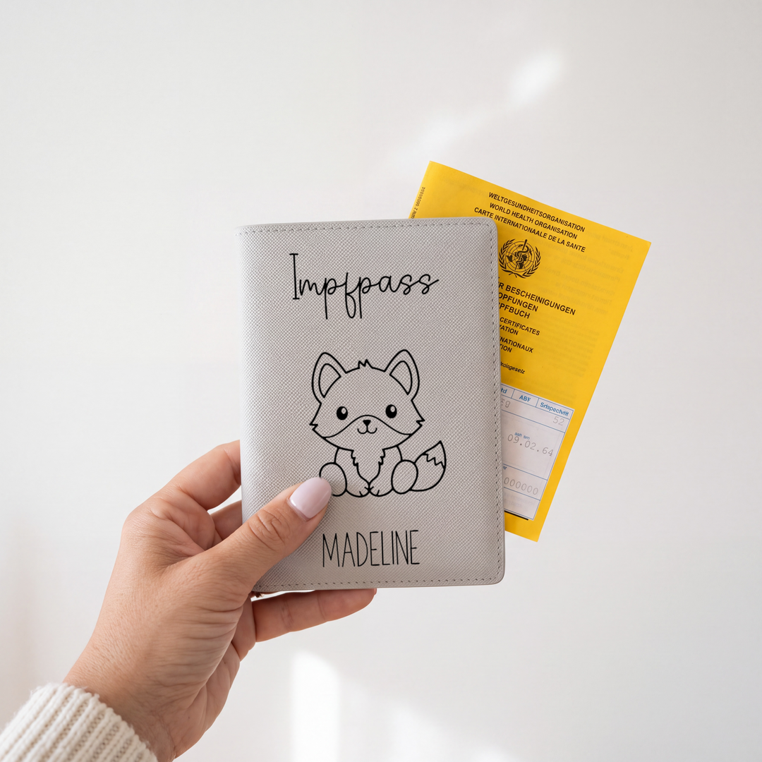 Impfpasshülle TIERBABYS personalisiert mit Namen