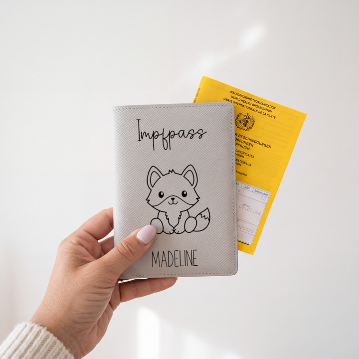 Impfpasshülle TIERBABYS personalisiert mit Namen