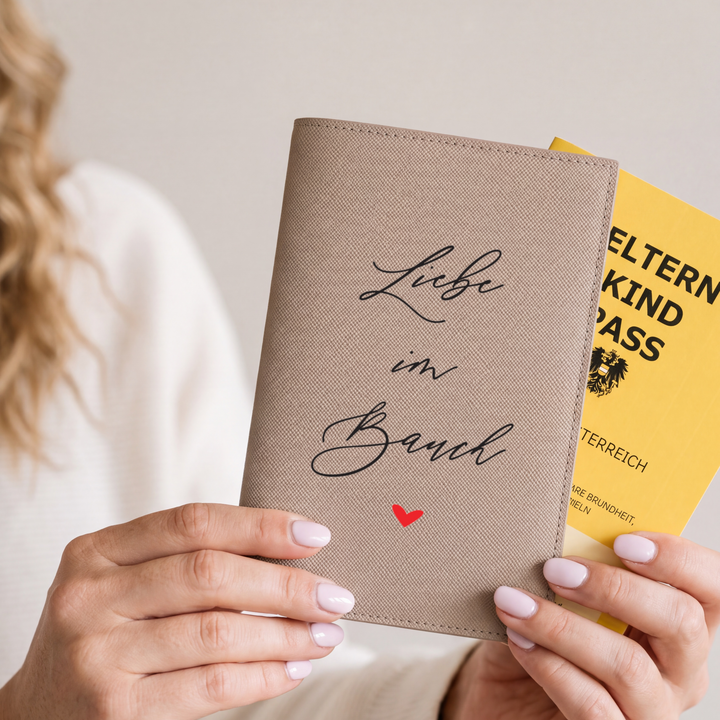 Mutter-Kind-Pass Hülle LIEBE IM BAUCH
