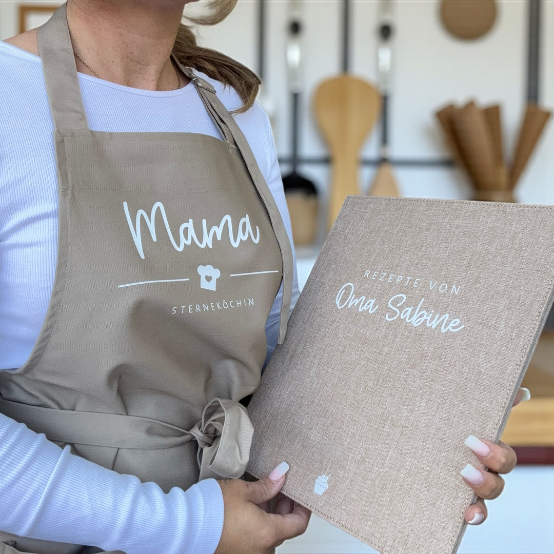 Ordner für Rezepte WUNSCHNAME + TITEL DinA4