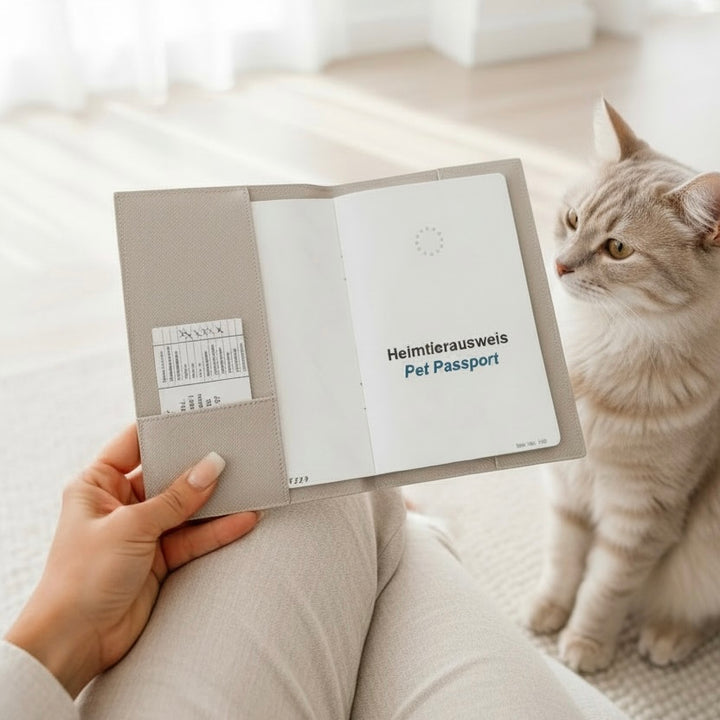 EU-Heimtierausweis & Impfpass Hülle KATZENSILHOUETTE
