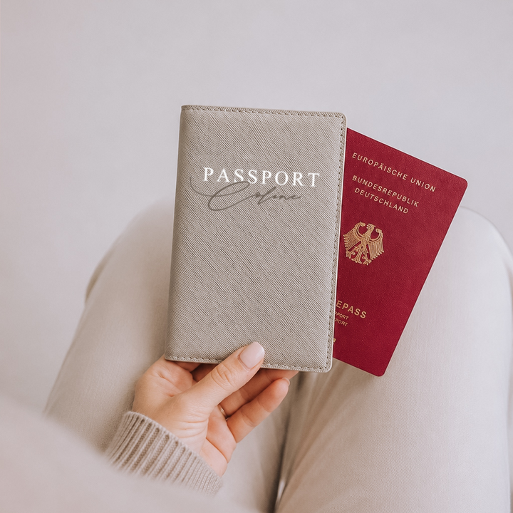 Reisepasshülle PASSPORT Kalligrafie