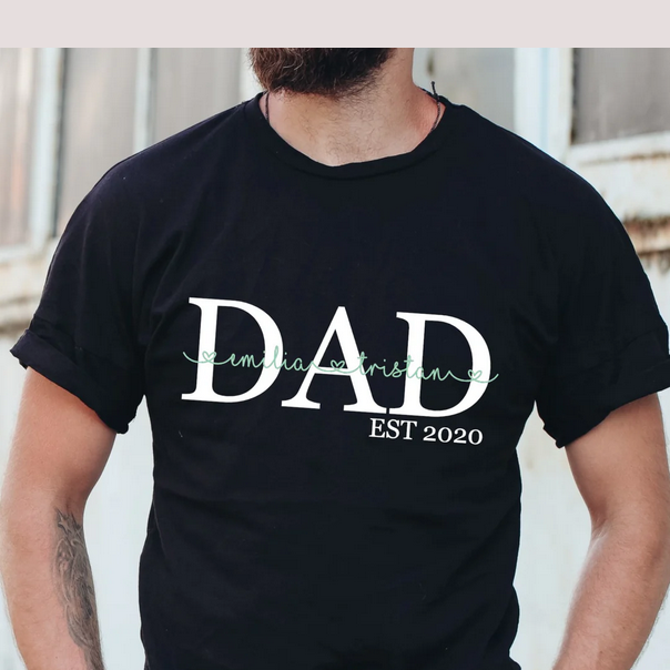Oversized T-Shirt unisex DAD EST (personalisiert)
