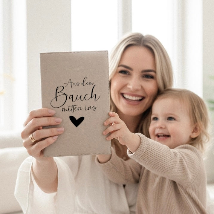 U-Hefthülle MITTEN INS HERZ (individuell)