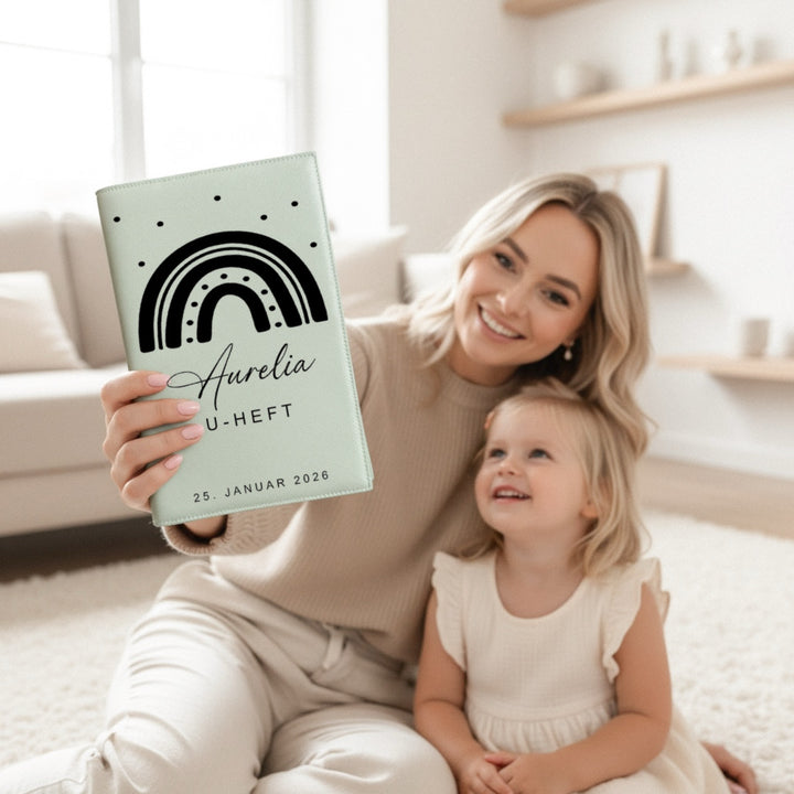 U-Hefthülle RAINBOW + GEBURTSDATUM