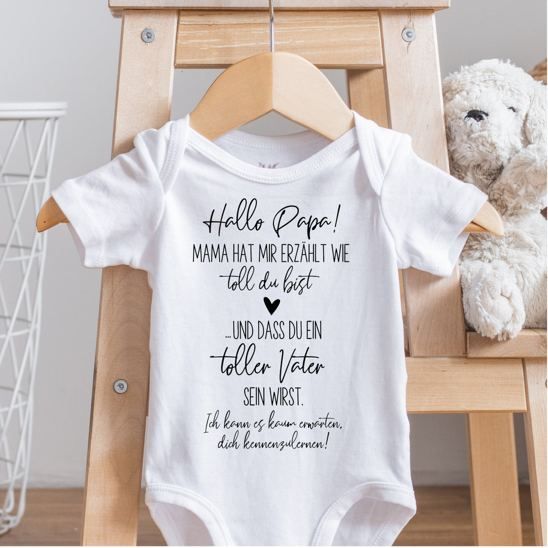 Baby-Body HALLO PAPA! (individuell)