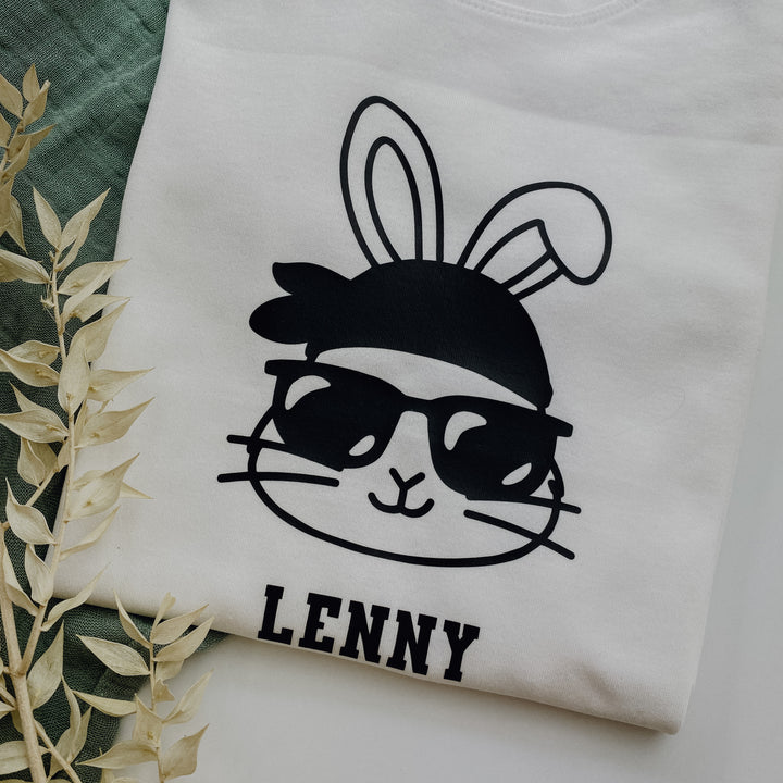 Kinder T-Shirt COOLER HASE + WUNSCHNAME (personalisiert) | NAME 