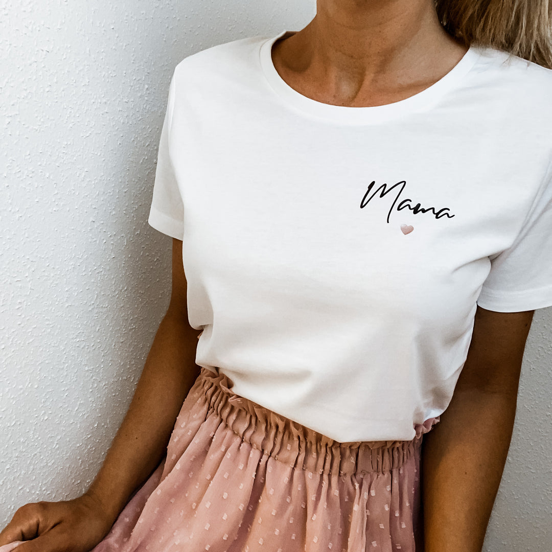 Damen T-Shirt regulär WUNSCHNAME klein "Harmony" (personalisiert)