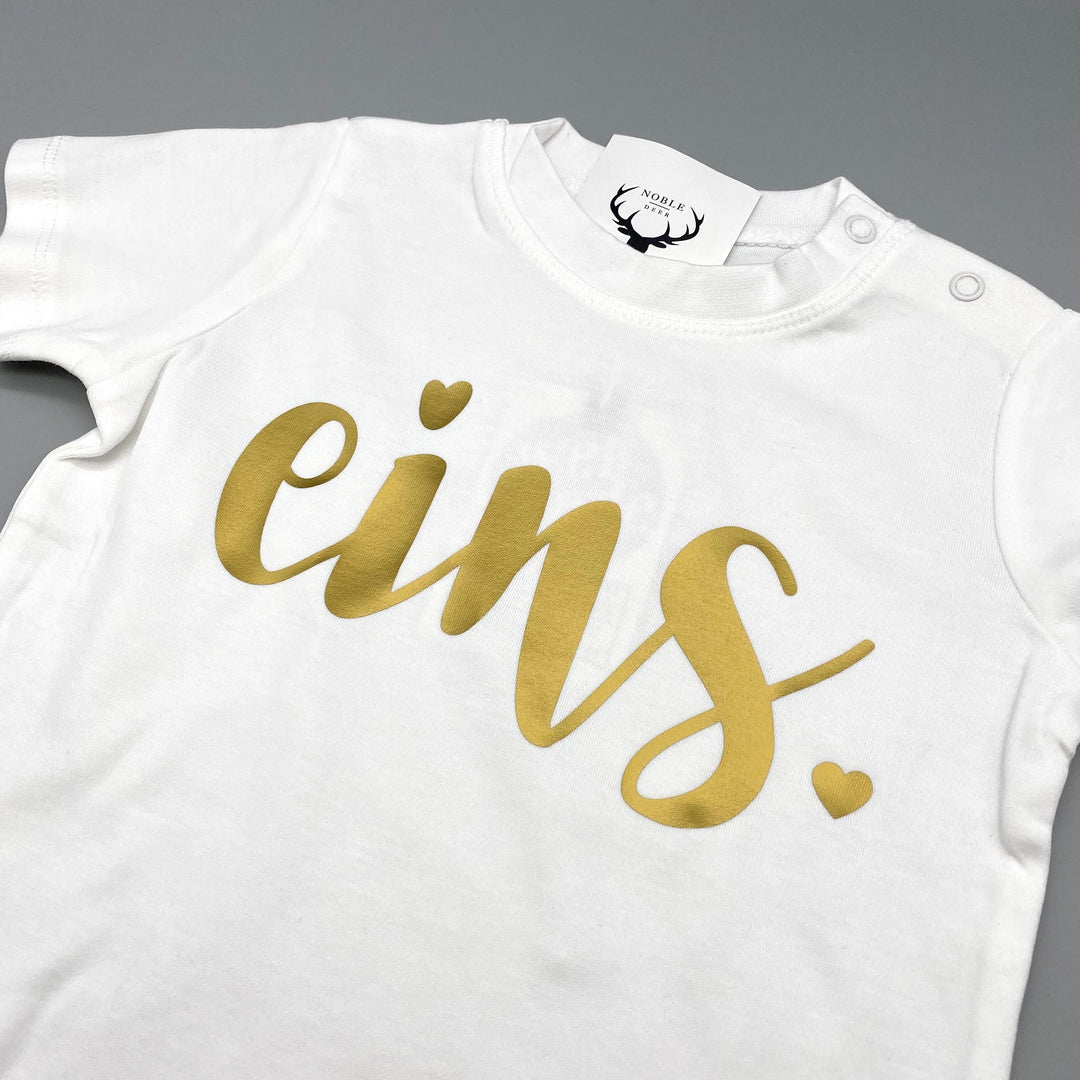 Baby-Shirt GEBURTSTAGSZAHL (personalisiert)