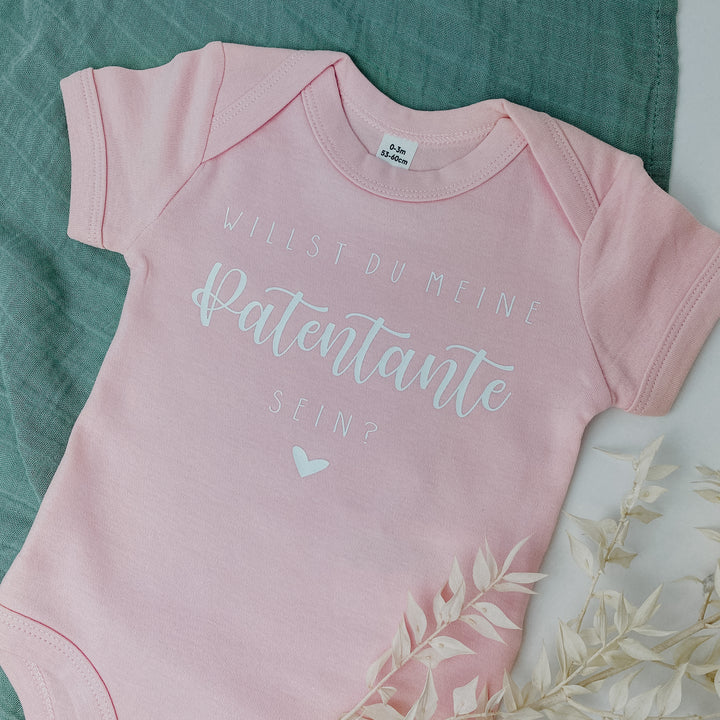 Baby-Body WILLST DU ... (personalisiert) | PATENTANTE | PATENONKEL | HERZ