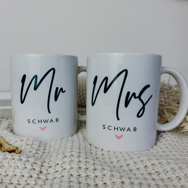 Tasse MRS / MR + WUNSCHNAME (personalisiert)