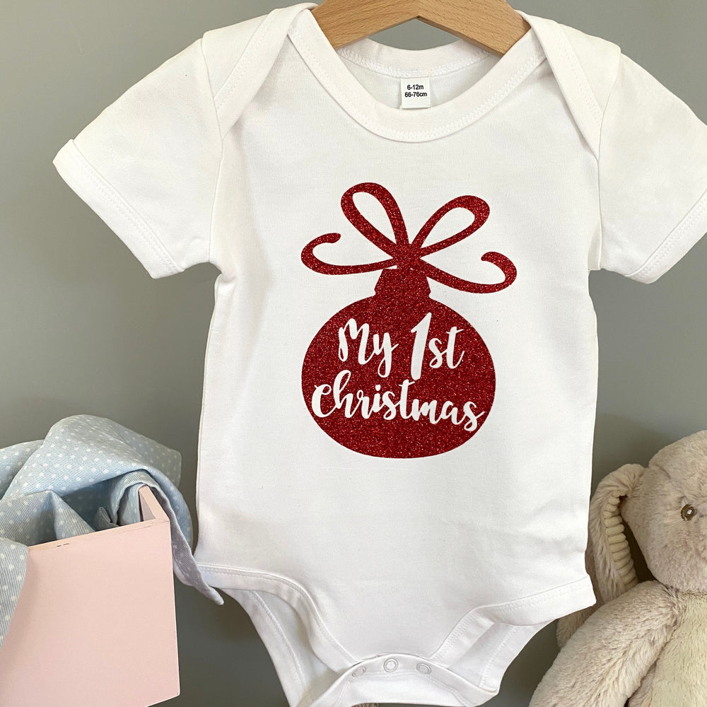 'My first Christmas' Baby-Body mit Weihnachtsmotiv