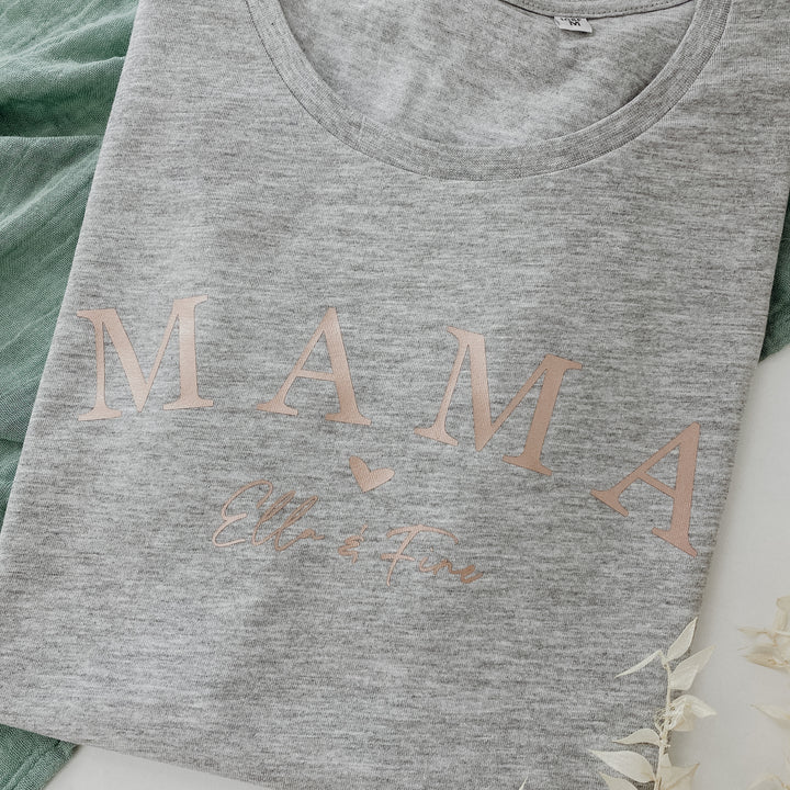Damen T- Shirt regulär MAMA rounded (personalisiert)
