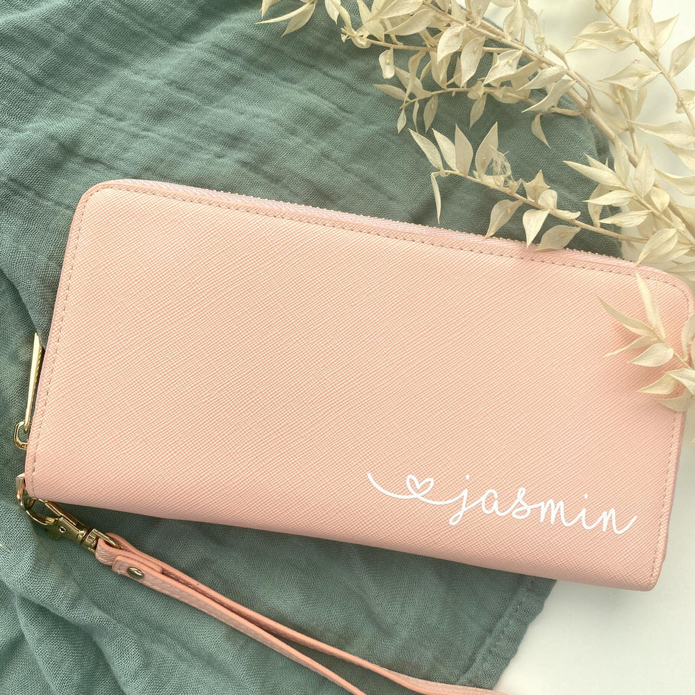 NobleDeer® Premium Geldbörse HERZCHENSCHRIFT (personalisiert)