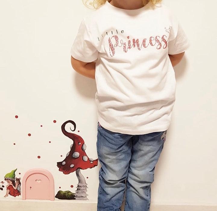 Kinder T-Shirt LITTLE PRINCESS (individuell) | GIRL | PRINZESSIN | KRONE