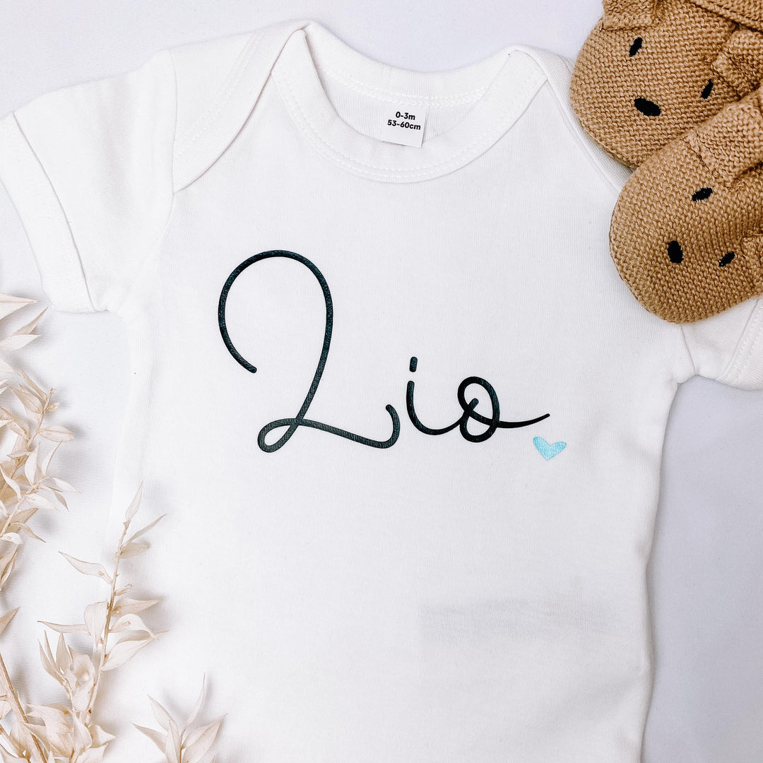 Baby-Body WUNSCHNAME "HAPPINESS" (personalisiert)
